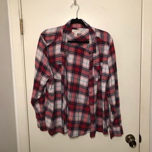 Forever 21 Plus Size Blue and Red Flannel Sz 2X🔴